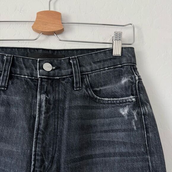 Joe’s Jeans The Honor High Rise Vintage Straight Distressed Black Wash Size 26 - Picture 2 of 9